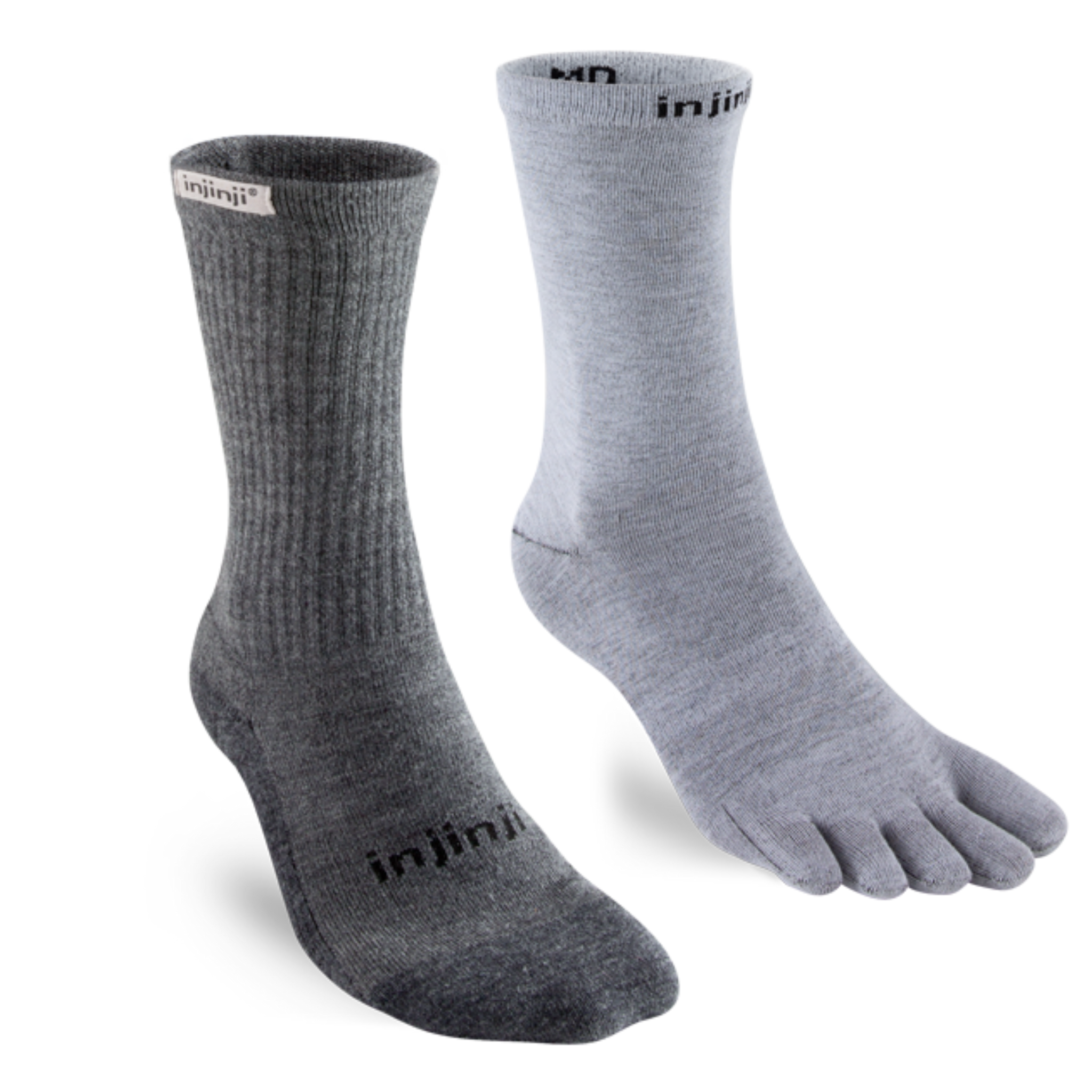 Injinji Hiker Crew Sock + Liner Set - LAST PAIR size L/XL