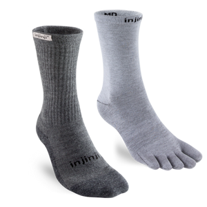 Injinji Hiker Crew Sock + Liner Set - LAST PAIR size L/XL